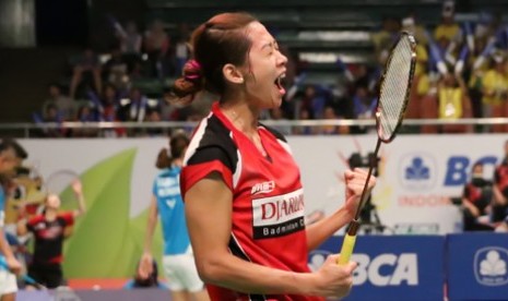 Pemain tunggal putri Maria Febe Kusumastuti gagal ke semifinal BCA Indonesia Open 2015