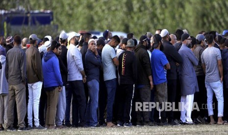  Pemakaman korban teror penembakan masjid di Christchurch, Selandia Baru, Rabu (20/3).