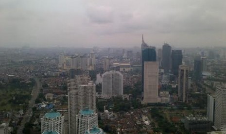 Pemandangan dari lantai 59 gedung Sahid Sudirman Center