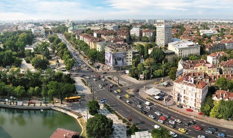 Pemandangan di Sofia, Ibukota  Bulgaria. Bulgaria mengumumkan mengusir empat orang diplomat Rusia.