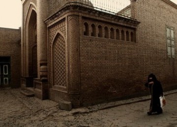 Pemandangan di sudut Kota Kashgar, Xinjiang, tempat tinggal Muslim Uighurs, etnis minoritas di Cina 