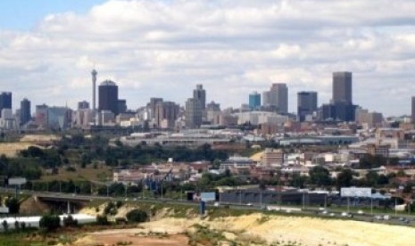 Pemandangan kota Johannesburg, Afrika Selatan