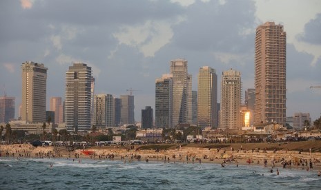 Pemandangan Kota Tel Aviv di Israel.