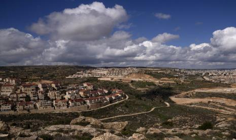 Pemandangan umum pemukiman Yahudi Tepi Barat di Efrat, Kamis, 10 Maret 2022. Otoritas Israel pada Selasa (19/7/2022) melegalkan pemukiman Mitzpe Dani yang dibangun di timur Ramallah.