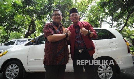 Bupati Ngawi Sekaligus Kader PDIP Budi Sulistiyono datang ke kediaman Ketua Umum PDIP terkait pemanggilan sejumlah kader di Kediaman Ketua Umum PDIP Megawati Soekarno Putri di jalan Teuku Umar, Jakarta, Sabtu (14/10).