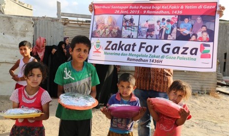 Pembagian Zakat di Gaza, Palestina, 