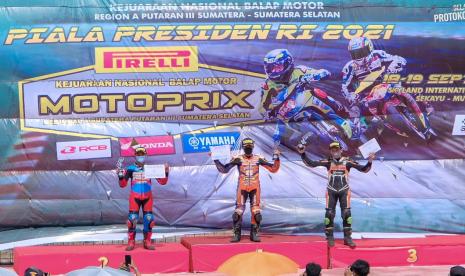 Pembalap binaan PPLP-D Muba menjuarai Motoprix Piala Presiden 2021 yang digelar 18-19 September 2021 di Sirkuit Internasional Skyland. 