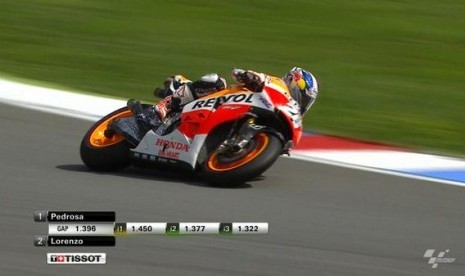 Pembalap Dani Pedrosa.