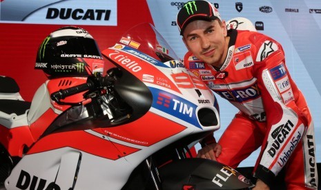 Pembalap Ducati Corse Jorge Lorenzo