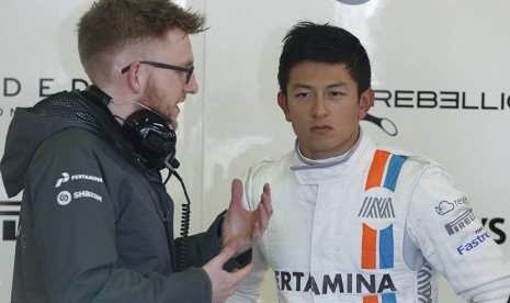 Pembalap F1 Tim Manor, Rio Haryanto.