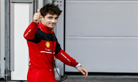 Pembalap Ferrari Charles Leclerc.