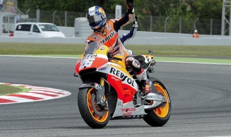 Pembalap Honda, Dani Pedrosa menjadi yang tercepat di Sirkuit Brno, Ahad (17/8) malam WIB.