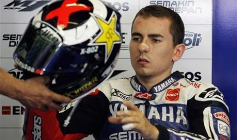 Pembalap Jorge Lorenzo.