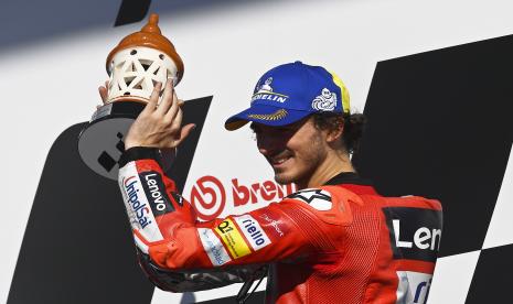 Pembalap MotoGP Francesco Bagnaia dari Italia.