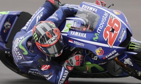 Pembalap Movistar Yamaha Maverick Vinales