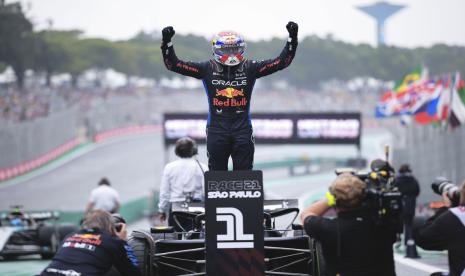 Pembalap Red Bull Max Verstappen asal Belanda.