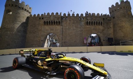 Pembalap Renault, Daniel Ricciardo.