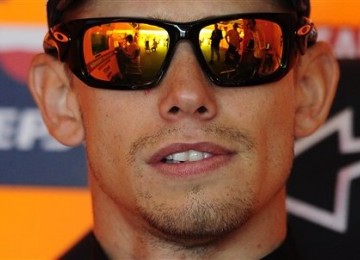 Pembalap Repsol Honda, Casey Stoner.