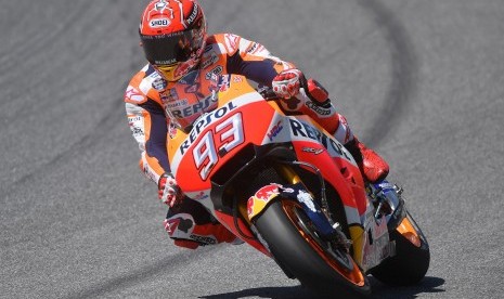 Pembalap Repsol Honda, Marc Marquez di GP Italia, Sirkuit Mugello.