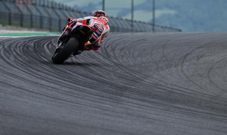 Pembalap MotoGP asal Spanyol dari tim Repsol Honda, Marc Marquez.