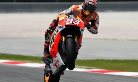 Pembalap Repsol Honda, Marq Marquez 