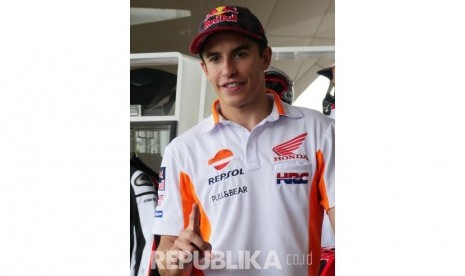  Pembalap Repsol Honda Team 2017, Marc Marquez, Selasa (17/10).