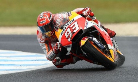 Pembalap Respol Honda Marc Marquez 