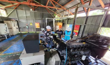 Pembangkit Listrik Tenaga Diesel Kamanggih di Sumba Timur, NTT. 