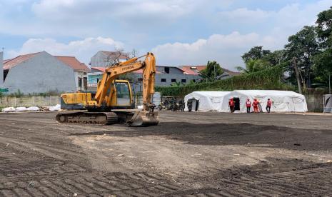 Pembangunan gudang logistik PMI di Jl. Gatot Subroto Jakarta.(dok. PMI)