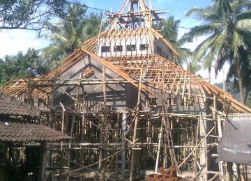 Pembangunan masjid (ilustrasi).