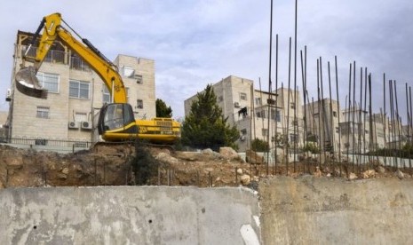 Israeli illegal settlement in West Bank.