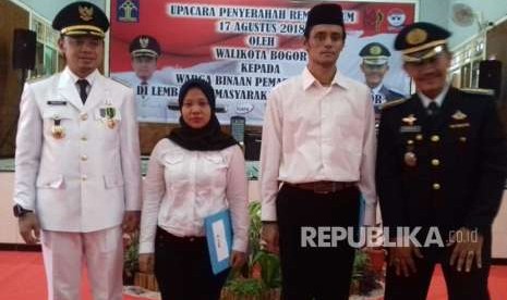 Pemberian remisi umum 17 Agustus tahun 2018 ke narapidana dan anak pidana lapas kelas 2 A Bogor. Jumat  (17/8).