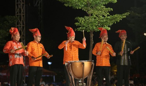 Pembukaan acara F8 Makassar, Rabu (6/9).