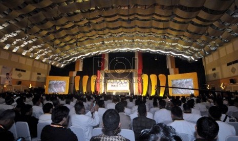 Pembukaan Musyawarah Nasional (Munas) ke-4 PKS di Depok, Jawa Barat, Senin (14/9).  (Republika/Rakhmawaty La'lang)