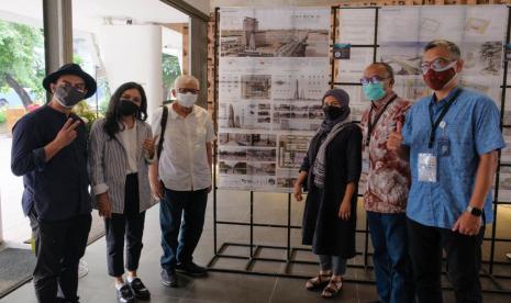 Pembukaan pameran karya sayembara gagasan masterplan optimalisasi aset milik Peruri di kawasan Palatehan, Jakarta Selatan.