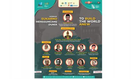 Pembukaan Pekan Memori Kolektif Dunia: Memory of World Tahun 2021 dan International Webinar Sukarno Mengguncang Dunia: To Build the World a New, Senin (11/10). 