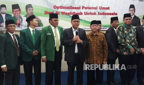 Pembukaan Rapat Kerja Nasional (Rakernas) II Al Jamiyatul Washliyah di Hotel Jayakarta Yogyakarta, Jum'at (6/4).