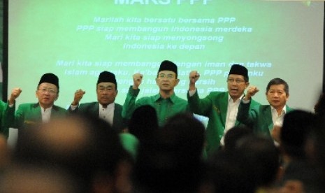 Pembukaan rapimnas PPP, Sabtu (10/5).