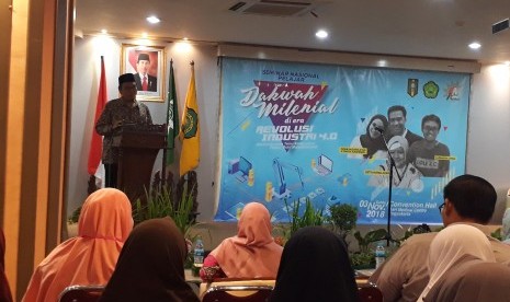 Pembukaan Temu Kader Ulama Pelajar Putri Muhammadiyah 2018 dan Seminar Nasional Pelajar dengan tema 'Dakwah Milenial di era Revolusi Industri 4.0',  di Convention Hall Asri Medical Centre Yogyakarta.