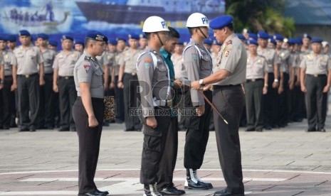 Upacara pemecatan anggota Polisi (ilustrasi). 