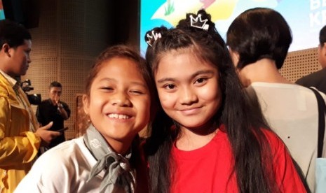 Pemeran cilik Maisha Kanna (11) dan Lil'li Latisha (12).