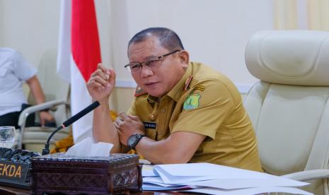 Pemerintah Kabupaten Musi Banyuasin menggelar Rapat Desiminasi I Audit Kasus Stunting dan Kemiskiknan Ekstrem, di Ruang Rapat Serasan Sekate Setda Muba, Selasa (25/10/2022).