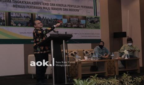 Pemerintah Provinsi Kepulauan Bangka Belitung (Pemprov. Babel) menggelar Temu Teknis para penyuluh pertanian dalam rangka meningkatkan kompetensi dan kinerja penyuluh pertanian menuju pertanian maju mandiri dan modern. Sebanyak 380 peserta hadir secara virtual maupun fisik dalam acara yang dilaksanakan di Fox Harris Hotel, Selasa (26/10).