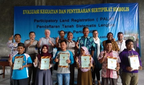 Pemetaan partisipasi Participative Land Registration (Palar) yang dilakukan di Kabupaten Grobogan, Kamis (24/5).