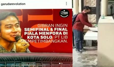 Pemilik akun komentari Wali Kota Solo Gibran Rakabuming digiring polisi.   