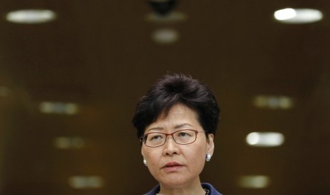 Pemimpin Eksekutif Hong Kong Carrie Lam, 10 Juni 2019.