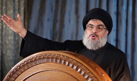 Pemimpin Hizabullah, Sayyed Hassan Nasrallah, dikenal sebagai pemimpin pemberani. 