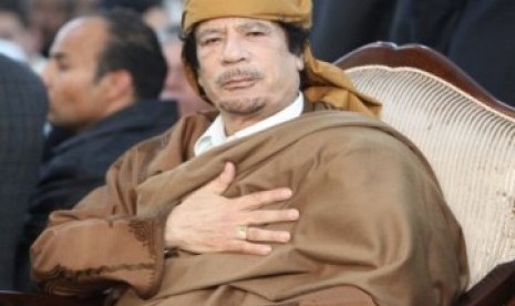 Pemimpin Libya Muammar Gaddafi