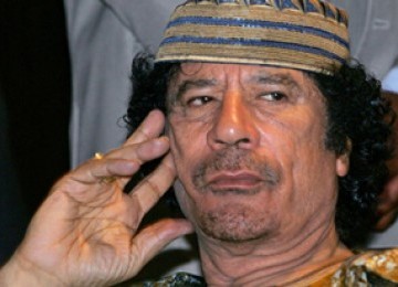 Pemimpin Libya Muammar Qaddafi