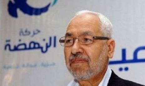 Pemimpin partai Islam Tunisia al-Nahda, Rashed Ghannouchi